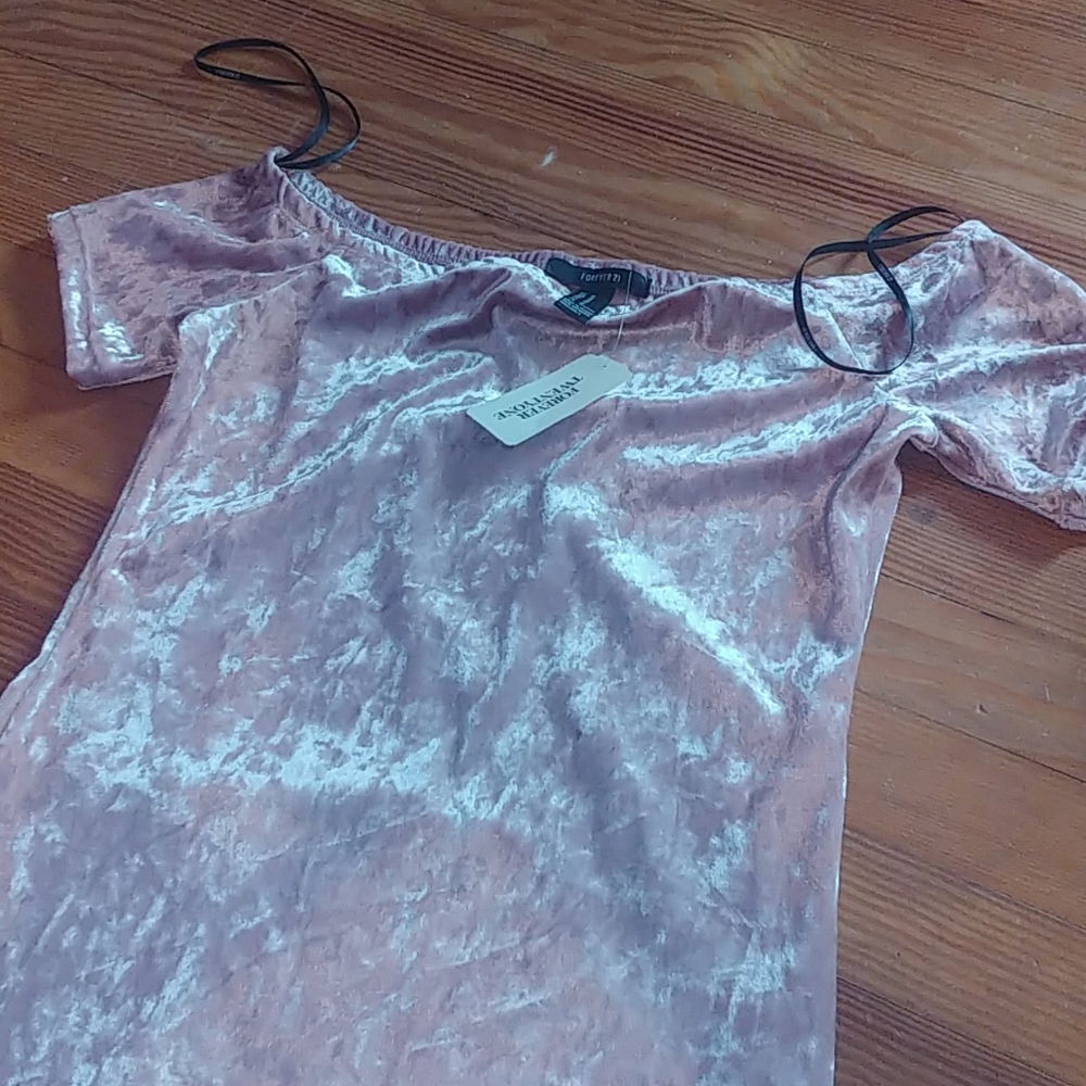 Velvet pink dress